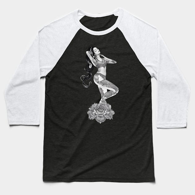 Spiritual Tattoo Baseball T-Shirt by animegirlnft